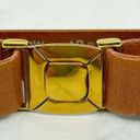 Krass&co Arrow Sales  Vintage Brown Adjustable Cowhide Leather Belt Size Small S Womens Photo 6