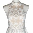 FATE. Lace Fit & Flare Halter Mini Dress White Cream S Photo 2