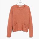 Madewell  Chelsea Pocket Pullover Sweater Pockets Alpaca Cropped Boxy Fit Peach S Photo 7