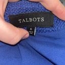 Talbots  blue knee length pencil skirt with floral lace on bottom workwear Photo 4