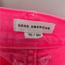 Good American  Pink Denim Shorts Photo 6