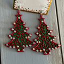 Lux NWT!  FUNTASTIC Christmas Pierced Earrings Dangling Festive Holiday Trees Photo 4