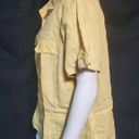 cj banks  Yellow Short Sleeve Button Down Shirt (X) Photo 2