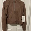 Lululemon Scuba Hoodie Jacket Half Zip ColourTaupetastic Photo 0