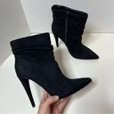 Shoedazzle  Alyssa Heeled Black Pointed Booties Shoes Size 7.5 Photo 0
