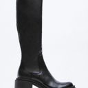 ZARA Knee High Heeled Boot Photo 2