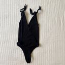 Wilfred Free Wilfred Aritzia Neva Black Bodysuit Size XXS Tie Straps Photo 6