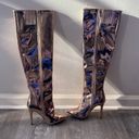 Qupid Gorgeous Rose Gold Metallic Mirror Pointy Toe Knee High Boots Size 5.5 NWOT NWOB Photo 5