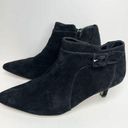 Bella Vita  Booties Womens Bindi Shoot Black Kid Suede Leather Size 8 WIDE Photo 0