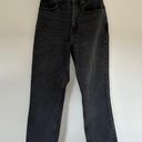 Abercrombie & Fitch The 90s Straight Ultra High Rise Black Denim Photo 4