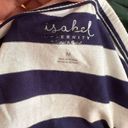 Isabel Maternity  Blue and White Striped Top Size Medium NWT Photo 5