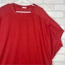 Suzanne Betro Simple  Pullover Top Women's XL  Coral Dolman Sleeve Photo 3