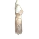 Vassarette  Vintage Size 34 Slip Dress Lingerie Silky Nude Beige Lace Underwire Photo 7