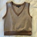 Sweater Vest Brown Size M Photo 0