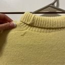 ZARA  Yellow Fuzzy Turtleneck Sweater Photo 5