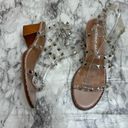 Sincerely Jules  Venus Studded Silver Open Toe Heels Sandals size 8 Photo 1