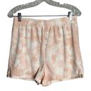 Grayson Threads  Lounge Set Orange White Tie Dye Heart Print Long Sleeve Shorts Photo 4