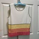 Christopher & Banks Vintage Large  Rainbow Cotton Tank Top Photo 0