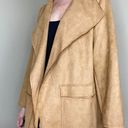 Coco + Carmen Light Brown Faux Suede Bohemian Open Cardigan Photo 3