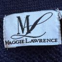 Buttons Maggie Lawrence Sweater Large Knit V-Neck Blue Gold Heart  Sz 22/… Photo 7