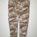 American Eagle AEO Stretch Camo Denim Jogger Pants Elastic Waist & Cuffs EUC Sz 12 Cotton Tan Photo 0