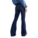 Free People We The  Penny Pull-On Flare Leg Mid Rise Dark Wash Jeans 29 Rich Blue Photo 1