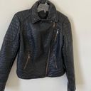 Marc Jacobs  New York Vegan Faux Leather Moto Jacket Black Size Small Photo 4