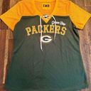 NFL  team apparel Green Bay packers womens jersey top size large Photo 0