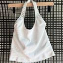 Vuori Simplicity Halter white rib tank Photo 0