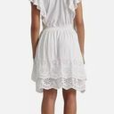 Ralph Lauren NWT Lauren  Women's Eyelet-Embroidered Jersey Tie-Neck Dress Photo 3