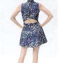 Hunter Bell  Blue Printed Sleeveless Cutout Stevie
Mini Dress Size 0 Photo 3
