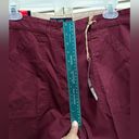 Bill Blass Bill Bass Burgundy Denim Capris Wide Leg High Rise Size 10 NWT Photo 3