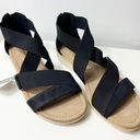 st. john's bay St.‎ Johns Bay Womens Black Strappy Sandal Zipper Back 8.5 Photo 0