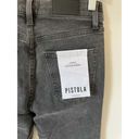 Pistola  High Rise Button Fly Straight Charlie Denim Jeans Black Gray Size 26 NEW Photo 5