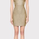 Herve Leger Paris Lurex Eyelash Sweetheart Dress Size Medium NWT Style No. 46OPC8466821-713 Photo 0