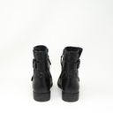 Stuart Weitzman  Easy On Genuine Leather Quilted Buckle Ankle Moto Combat Booties Photo 2