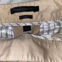 EXPRESS y2k beige office core capri pants with belt buckle Photo 2