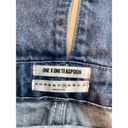 One Teaspoon ONE X  Hooligan Distressed Cropped Denim overalls size 28 Photo 4