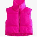 Hot Pink Puffer Vest Size M Photo 0