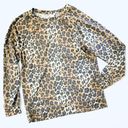 Caslon  Cozy Animal Print Leopard Sweatshirt M Photo 1