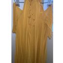 BB Dakota NWT  Size XS Gretal Cold Shoulder Pleated Dress Royalty Yellow Photo 2