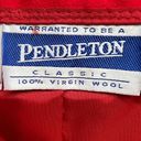 Pendleton  Skirt Womens 10 Red Lined Virgin Wool Pencil Midi Vintage 90s Classic Photo 9