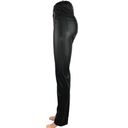 ZARA  Black Faux Leather High Rise Fitted Ankle Straight Leg Pants Size 00 Photo 1