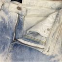 Gap  Tie Dye High Rise Raw Hem Cropped Boyfriend Jeans White Blue 10 Photo 4