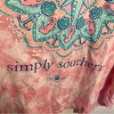 Simply Southern  Tie Dye Tank Top Pink Teal M Photo 5