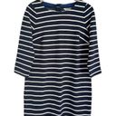 Boden USA Boden Women’s Striped 3/4 Sleeve Midi Dress Blue White Size 10 Photo 0