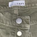 Loft Olive Green Wide Leg High Waisted Jeans Photo 3