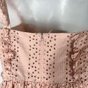 Tularosa Pastel Pink Eyelet Lace Asymmetrical One Shoulder Mini Dress Small S Photo 3