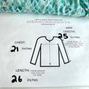 Charter Club  Women 100% Linen Button Front Pastel Sea Horse Shirt Top Aqua Sz M Photo 9