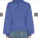 Tularosa  sweater cobalt blue knit balloon sleeves crewneck long sleeve chunky Photo 6